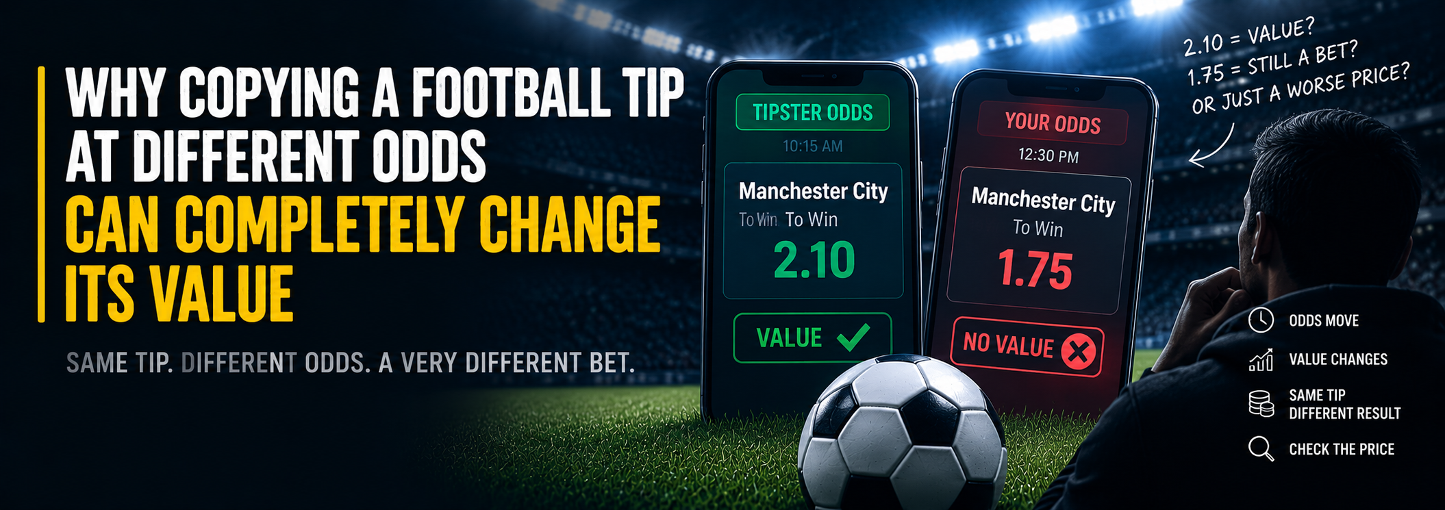 Why Different Odds Change a Football Tip's Value