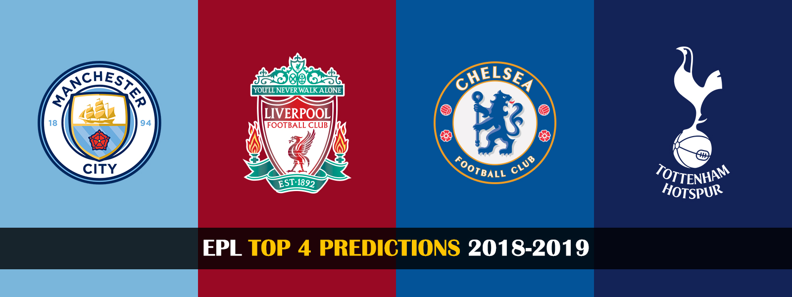 Premier League 2018-2019 Top 4 Clubs Prediction