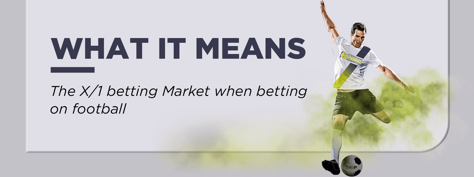 What It Means The X/1 Betting Market In Football Betting?